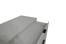 Schubkastenkommode >Bonnie< in kreidegrau matt lack - 119x101x45cm (BxHxT)