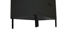 Schubkastenkommode >Bonnie< in anthrazit matt lack - 119x101x45cm (BxHxT)