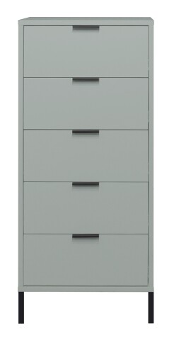 Hochkommode >Bonnie< in pine green matt lack - 51x121x45cm (BxHxT)