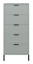 Hochkommode >Bonnie< in pine green matt lack -...