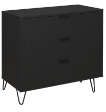 Kommode >Bonnie< in anthrazit matt lack - 81x80x45cm (BxHxT)