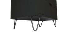 Kommode >Bonnie< in anthrazit matt lack - 81x80x45cm (BxHxT)