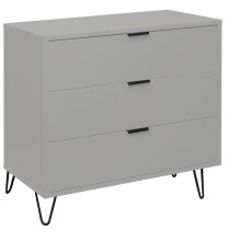 Kommode >Bonnie< in kreidegrau matt lack - 81x80x45cm (BxHxT)