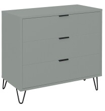 Kommode >Bonnie< in pine green matt lack - 81x80x45cm (BxHxT)