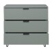 Kommode >Bonnie< in pine green matt lack - 81x80x45cm (BxHxT)
