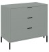 Kommode >Bonnie< in pine green matt lack - 81x80x45cm (BxHxT)