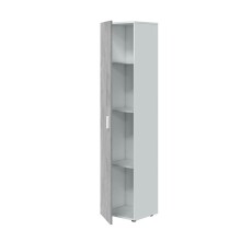 Mehrzweckschrank >Tidy< in Weiß / Beton Grau - 41x182x37 (BxHxT)