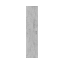 Mehrzweckschrank >Tidy< in Weiß / Beton Grau - 41x182x37 (BxHxT)