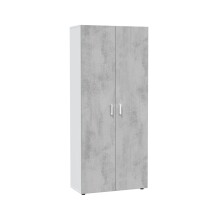 Mehrzweckschrank >Tidy< in Weiß / Beton Grau...