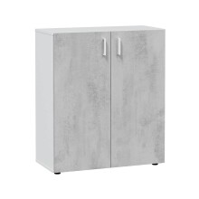 Mehrzweckschrank >Tidy< in Weiß / Beton Grau...