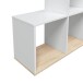 Stufenregal >Step< in Kanda-Eiche / Artik-Weiß - 108x110x28 (BxHxT)