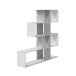 Raumteiler >Zig Zag< in Artik-Weiß / Beton Grau - 145x145x28 (BxHxT)