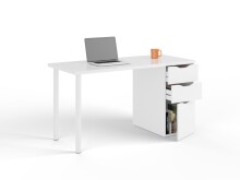 Schreibtisch >Athena< in Artik-Weiß - 138x74x60 (BxHxT)