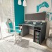 Gamingtisch >Ozone< in Anthrazit-Grau - 136x88x67 (BxHxT)