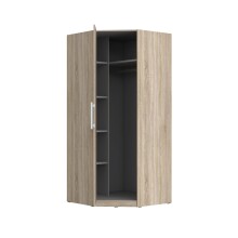 Eckkleiderschrank >CADIXO< in Sonoma Eiche - 94,2x212,9x94,2cm (BxHxT)