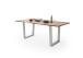 Baumkantentisch >Calabria< in Akazie natur lackiert - 180x76,5x90 (BxHxT)