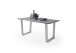 Baumkantentisch >Calabria< in Akazie grau lackiert - 180x76,5x90 (BxHxT)