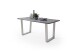 Baumkantentisch >Calabria< in Akazie grau lackiert - 200x77,5x100 (BxHxT)