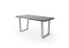 Baumkantentisch >Calabria< in Akazie grau lackiert - 200x79,5x100 (BxHxT)