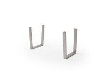 Baumkantentisch >Calabria< in Akazie grau lackiert - 220x79,5x100 (BxHxT)