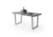 Baumkantentisch >Calabria< in Akazie grau lackiert - 220x79,5x100 (BxHxT)