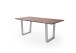 Baumkantentisch >Calabria< in Akazie walnussfarbig - 160x76,5x90 (BxHxT)