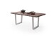 Baumkantentisch >Calabria< in Akazie walnussfarbig - 200x79,5x100 (BxHxT)