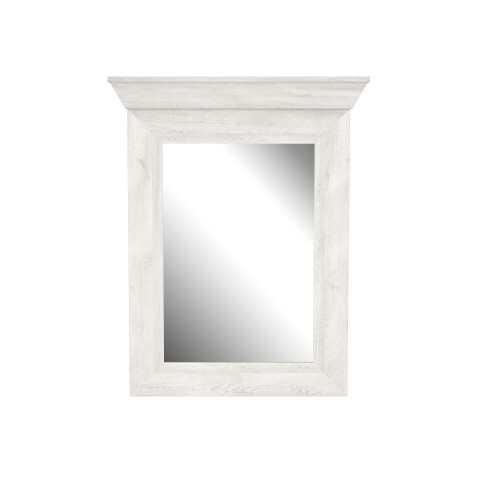 Garderobenspiegel >Kashmir< in Pinie Weiss - 72,1x92,8x7,3cm (BxHxT)