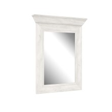 Garderobenspiegel >Kashmir< in Pinie Weiss - 72,1x92,8x7,3cm (BxHxT)