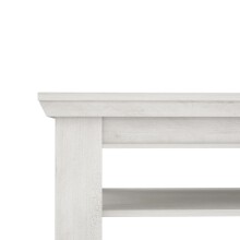 Couchtisch >Kashmir< in Pinie Weiss - 120,6x45,3x60,4cm (BxHxT)