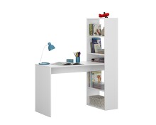 Regal-Schreibtisch >Duplo< in Artik-Weiß - 120x144x53 (BxHxT)