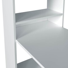 Regal-Schreibtisch >Duplo< in Artik-Weiß - 120x144x53 (BxHxT)