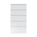 Hochkommode >Chest of drawers< in Artik-Weiß - 60x110x40 (BxHxT)