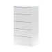 Hochkommode >Chest of drawers< in Artik-Weiß - 60x110x40 (BxHxT)
