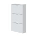 Schuhkipper >Shoe cabinet< weiß glänzend - 60x113x22 (BxHxT)