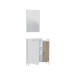 Garderobenset >Ethna< in Artik-Weiß/Natur - 77x91x24 (BxHxT)