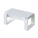 Couchtisch >Nova< höhenverstellbar in Artik-Weiß - 105x45x55 (BxHxT)