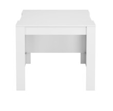 Kulissentisch >Consola< ausziehbar bis 237cm, in weiß glänzend - 51-237x78x90 (BxHxT)
