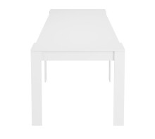 Kulissentisch >Consola< ausziehbar bis 237cm, in weiß glänzend - 51-237x78x90 (BxHxT)