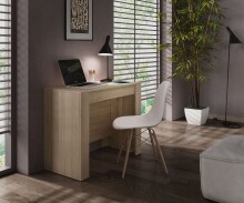 Kulissen-Esstisch >Consola< ausziehbar bis 237cm, in Kanada-Eiche - 51-237x78x90 (BxHxT)