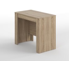 Kulissen-Esstisch >Consola< ausziehbar bis 237cm, in Kanada-Eiche - 51-237x78x90 (BxHxT)