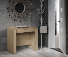 Kulissen-Esstisch >Consola< ausziehbar bis 237cm, in Kanada-Eiche - 51-237x78x90 (BxHxT)