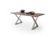 Baumkantentisch >Calabria< in Akazie walnussfarbig - 180x76,5x90 (BxHxT)