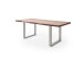 Baumkantentisch >Calabria< in Akazie natur lackiert - 240x79,5x100 (BxHxT)
