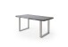 Baumkantentisch >Calabria< in Akazie grau lackiert - 200x79,5x100 (BxHxT)