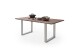 Baumkantentisch >Calabria< in Akazie walnussfarbig - 160x76,5x90 (BxHxT)