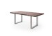 Baumkantentisch >Calabria< in Akazie walnussfarbig - 240x79,5x100 (BxHxT)