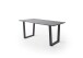 Baumkantentisch >Calabria< in Akazie grau  / anthrazit - 160x76,5x90 (BxHxT)