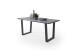 Baumkantentisch >Calabria< in Akazie grau  / anthrazit - 200x77,5x100 (BxHxT)
