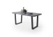 Baumkantentisch >Calabria< in Akazie grau  / anthrazit - 200x79,5x100 (BxHxT)